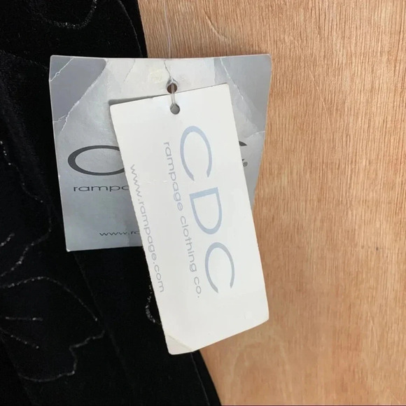 **NEW CDC Embellished Mesh/Velvet Layered Gown - Picture 5 of 6